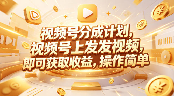 视频号分成计划，599元众筹的Red团队课程，视频号上发发视频，即可获取收益，操作简单-三月轻创