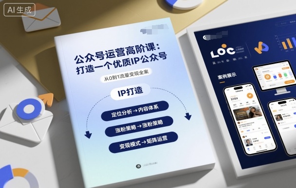 公众号运营高阶课，打造一个优质IP公众号-三月轻创