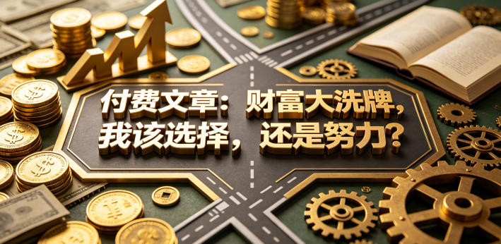 付费文章：财富大洗牌，我该选择，还是努力？-三月轻创