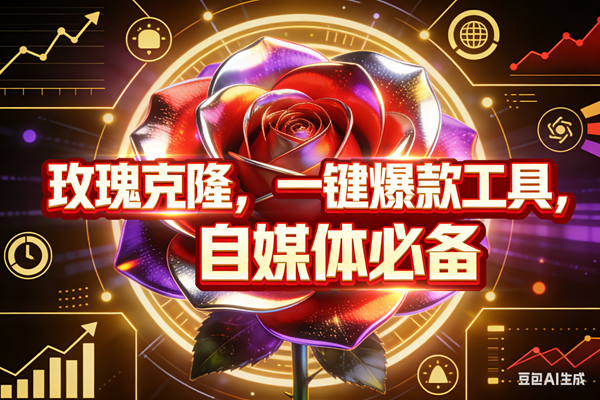 （17792期）玫瑰克隆，ai鲁大魔工具，自媒体必备神器，一键爆款，详细教程。-三月轻创