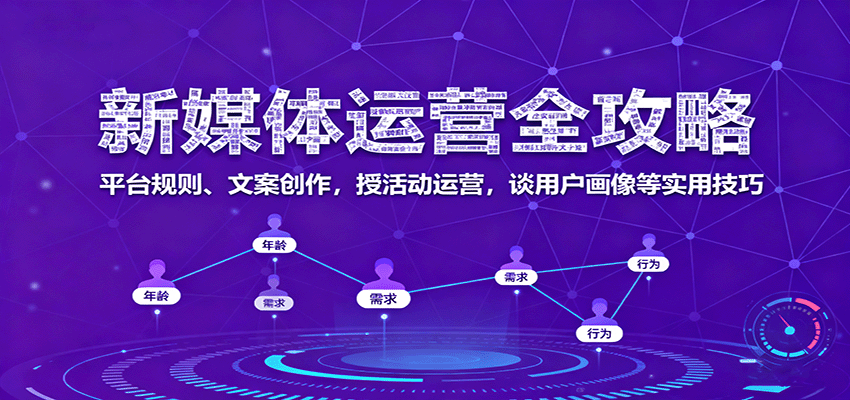 新媒体运营全攻略：平台规则、文案创作，授活动运营，谈用户画像等实用技巧-三月轻创