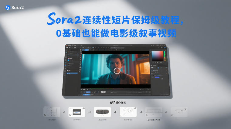 Sora2连续性短片保姆级教程，0基础也能做电影级叙事视频-三月轻创