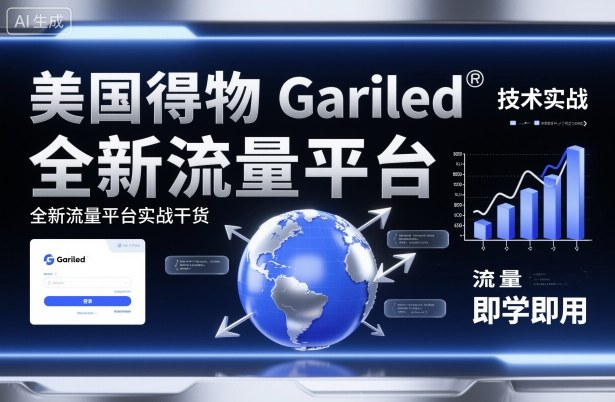 美国得物Gariled技术实战，全新流量平台实战干货，即学即用-三月轻创