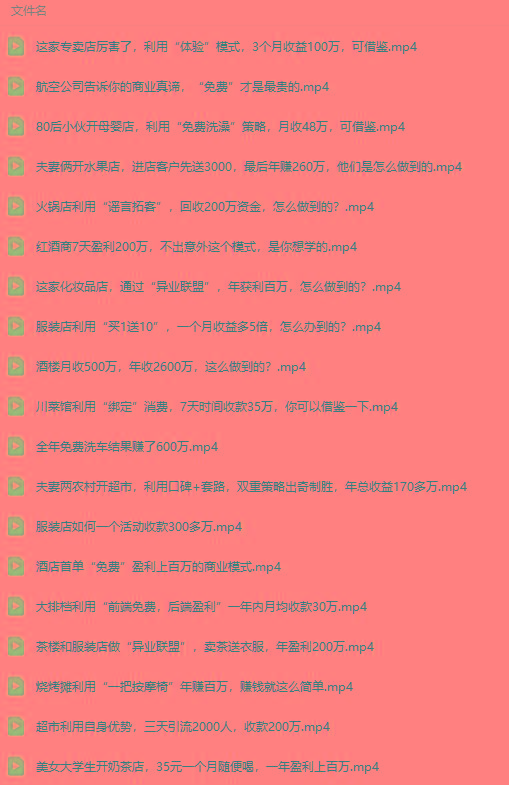 图片[5]-(9607期)真实有效391套商业模式，年入几十到几百万案例解析(电子书+视频+图文)-三月轻创