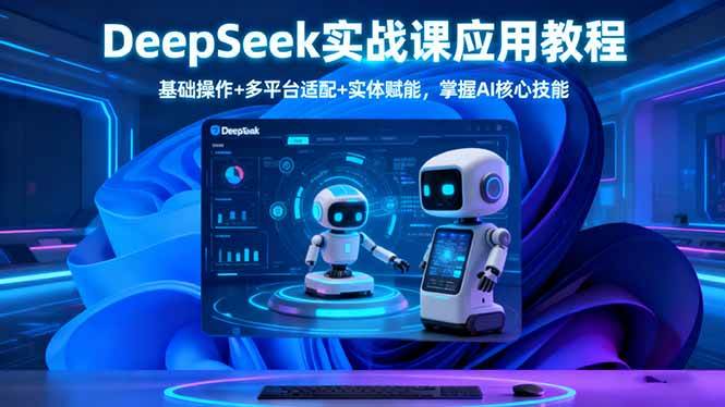 （16391期）DeepSeek实战课应用教程、基础操作+多平台适配+实体赋能，掌握AI核心技能-三月轻创