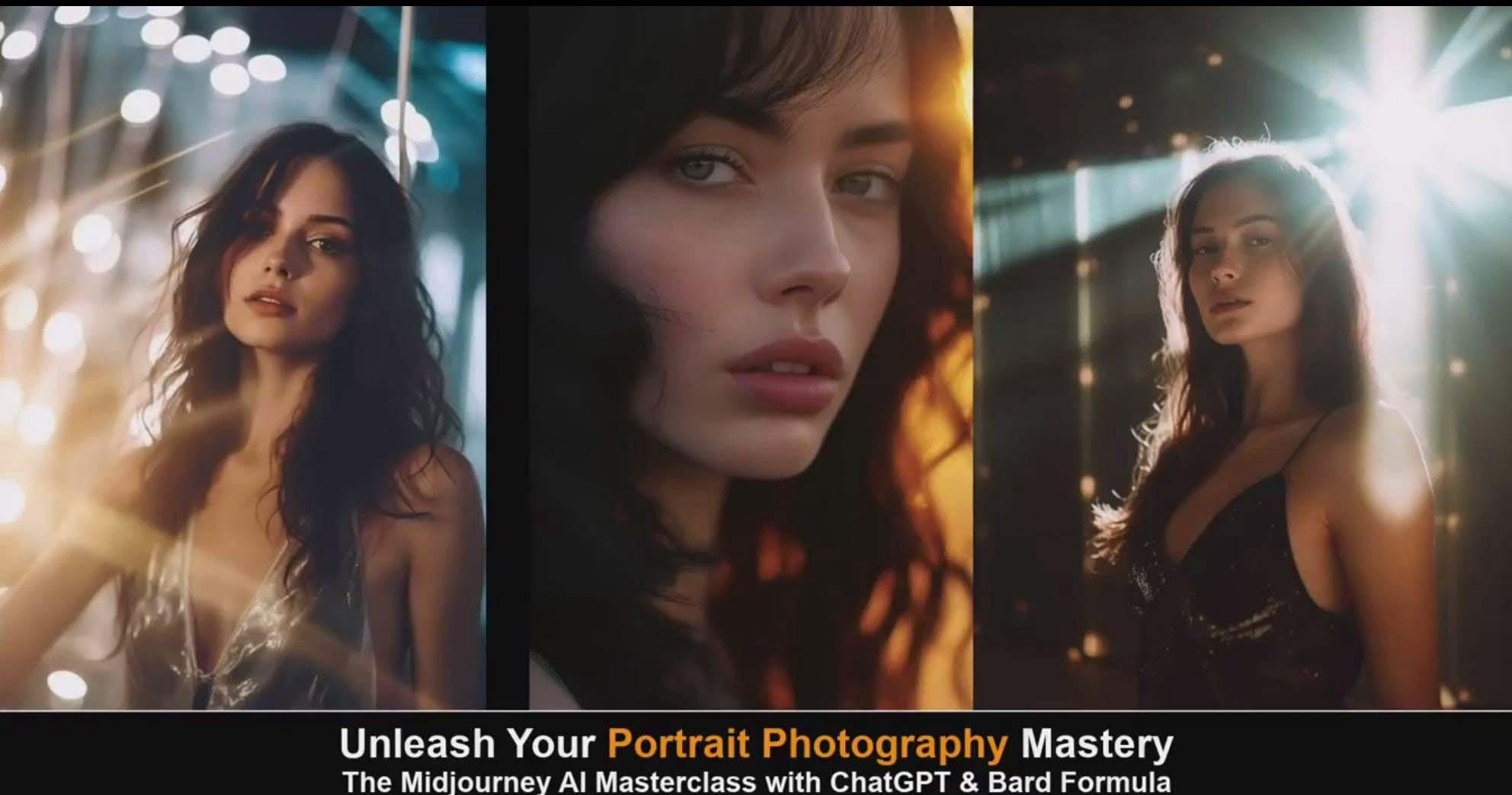 图片[6]-(9312期)Midjourney v5 ChatGPT 和 Bard AI人工智能人像摄影大师班-15节-中英字幕-三月轻创