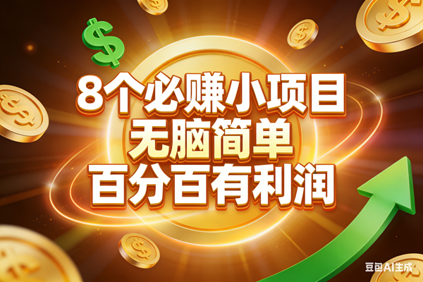 （17178期）10个必赚小项目，无脑简单，百分百有利润，副业首选，日入200+-三月轻创