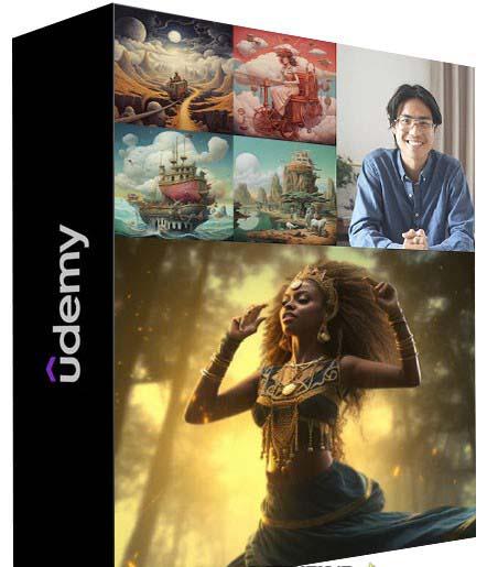 MidjourneyAI绘画艺术生成的大师级写作提示指南教程-8节视频课-中英字幕-三月轻创