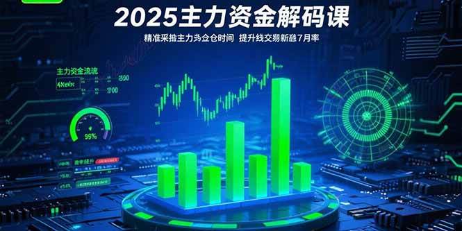（15511期）2025主力资金解码课：精准捕捉主力建仓时机，提升短线交易胜率(更新7月)-三月轻创