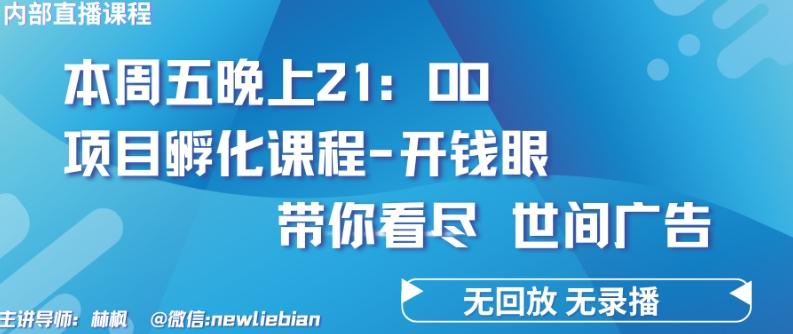 4.26日内部回放课程《项目孵化-开钱眼》赚钱的底层逻辑【揭秘】-三月轻创