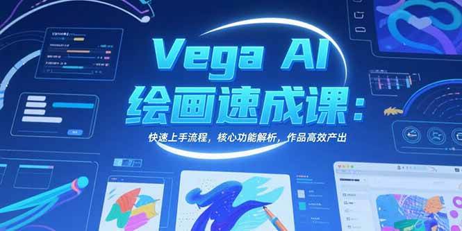 （15470期）Vega AI绘画速成课：快速上手流程，核心功能解析，作品高效产出-三月轻创