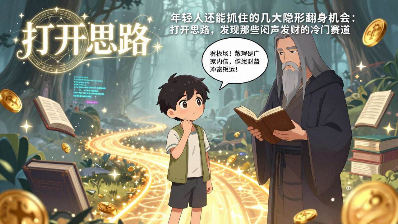 （17471期）付费文1+2：年轻人还能抓住的几大隐形翻身机会：打开思路，发现那些闷声发财的冷门赛道-三月轻创