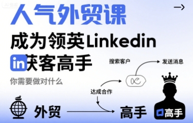 人气外贸课-成为领英Linkedin获客高手，你需要做对什么-三月轻创