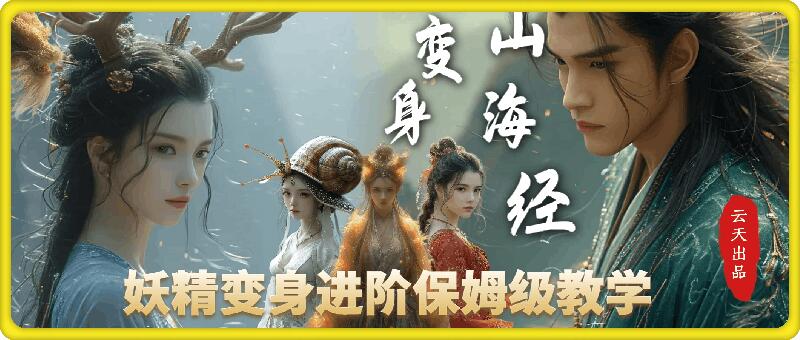 云天AI山海经变身视频教程，妖精变身进阶保姆级教学-三月轻创
