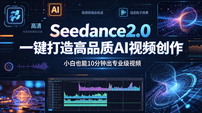 Seedance2.0一键打造高品质AI视频创作，小白也能10分钟出专业级视频-三月轻创