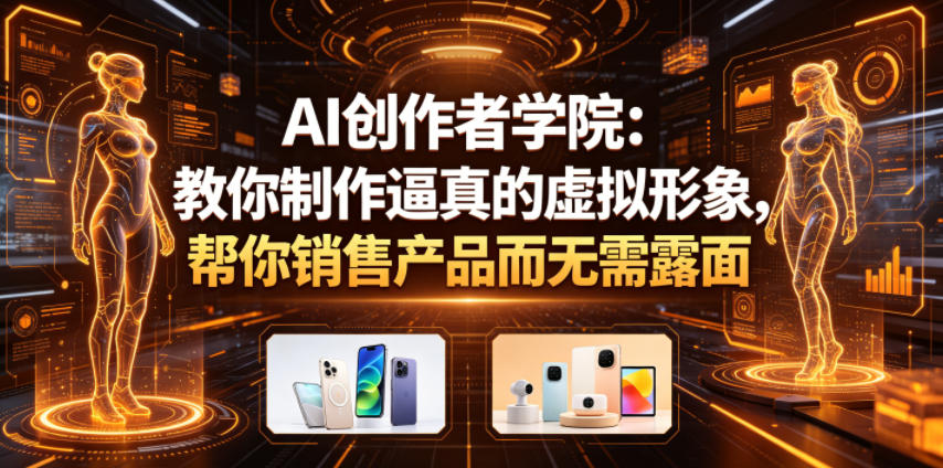AI创作者学院:教你制作逼真的虚拟形象,帮你销售产品而无需露面【原创双语字幕】-三月轻创