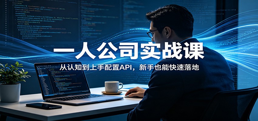 一人公司实战课：从认知到上手配置API，新手也能快速落地-三月轻创