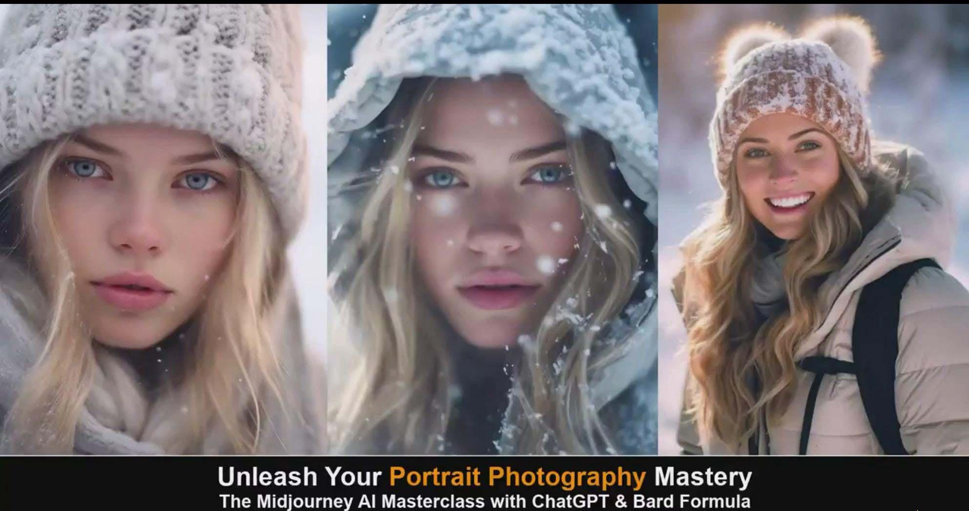 图片[5]-(9312期)Midjourney v5 ChatGPT 和 Bard AI人工智能人像摄影大师班-15节-中英字幕-三月轻创