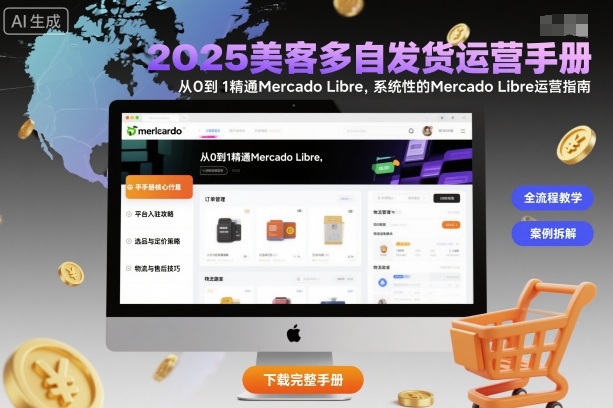 2025美客多自发货运营手册：从0到1精通Mercado Libre，系统性的Mercado Libre运营指南-三月轻创