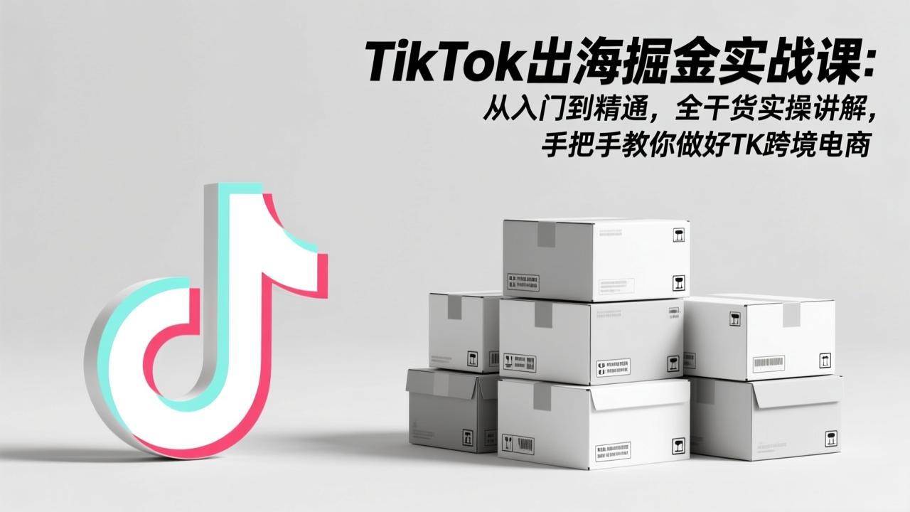 （17368期）TikTok出海掘金实战课：从入门到精通，全干货实操讲解，手把手教你做好TK跨境电商-三月轻创