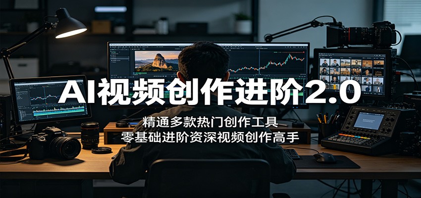 AI视频创作进阶2.0:精通多款热门创作工具,零基础进阶资深视频创作高手-三月轻创