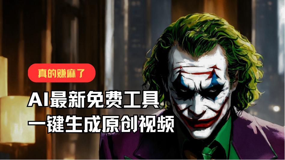 最新免费AI工具，一键生成原创视频，佛系搬运，轻松月入10000+！-三月轻创