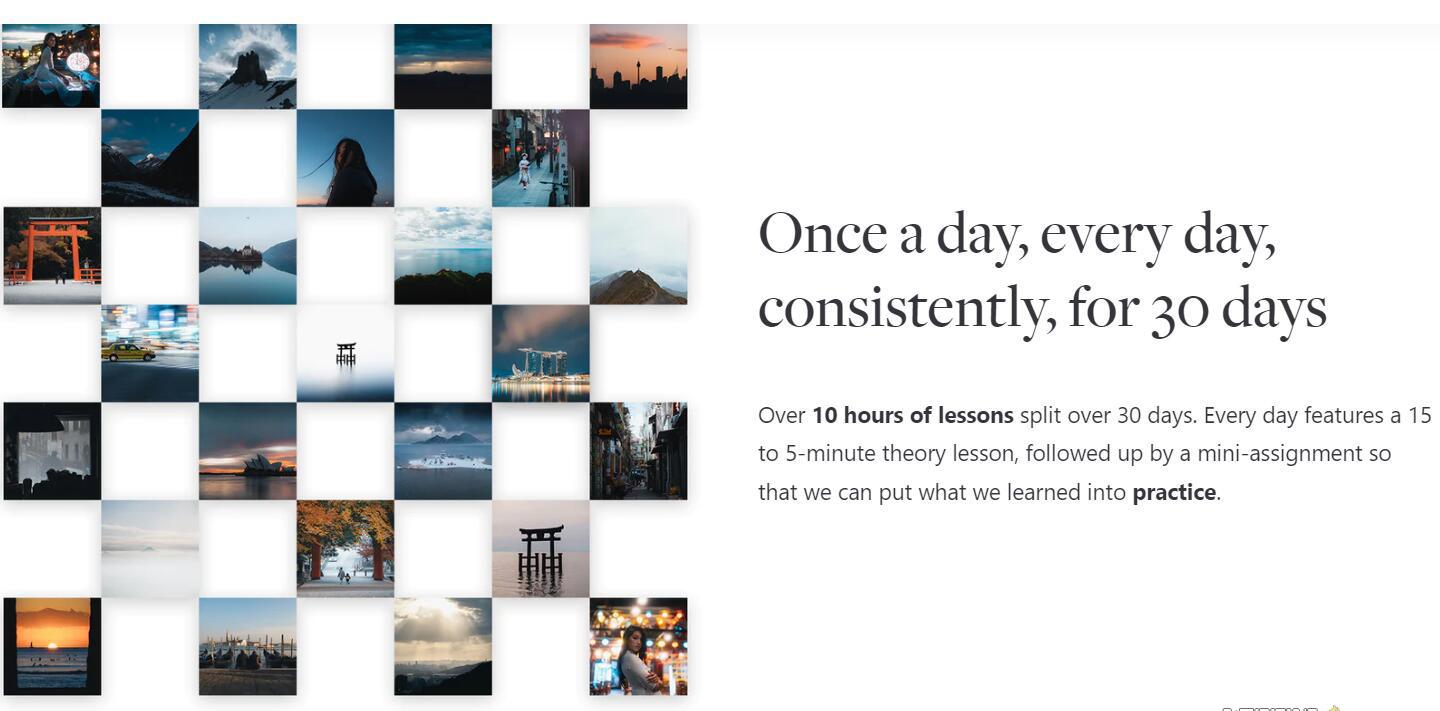 网红摄影师Pat Kay – 30天摄影基础知识加速器教程-30节课-中英字幕-三月轻创