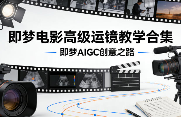 即梦电影高级运镜教学合集,即梦AIGC创意之路-三月轻创