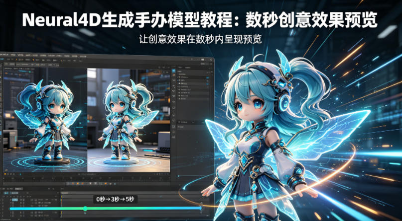 Neural4D生成手办模型教程，让创意效果在数秒内呈现预览-三月轻创