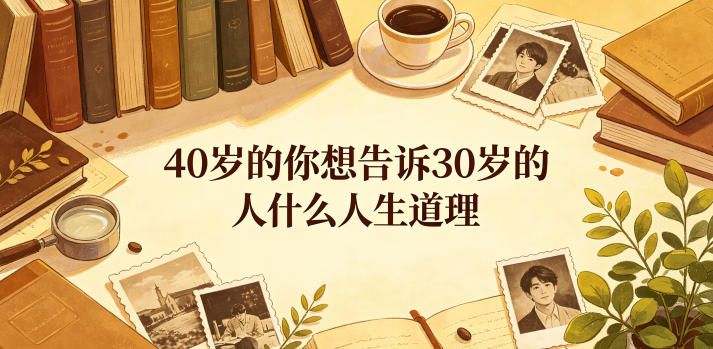 公众号付费文章:40岁的你想告诉30岁的人什么人生道理?-三月轻创