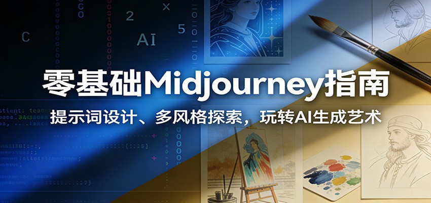 零基础Midjourney指南：提示词设计、多风格探索，玩转AI生成艺术-三月轻创
