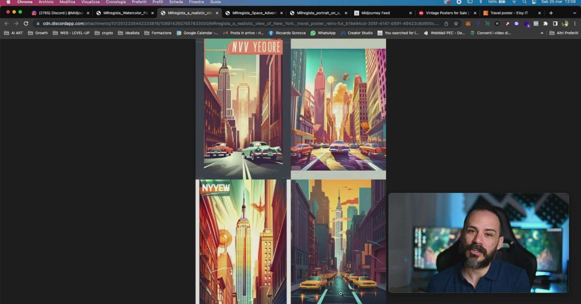 图片[10]-Midjourney AI人工智能创建和销售令人惊叹的海报教程-10节课-中英字幕-三月轻创