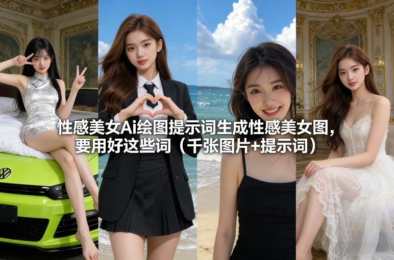 性感美女Ai绘图提示词生成性感美女图，要用好这些词（千张图片+提示词）-三月轻创