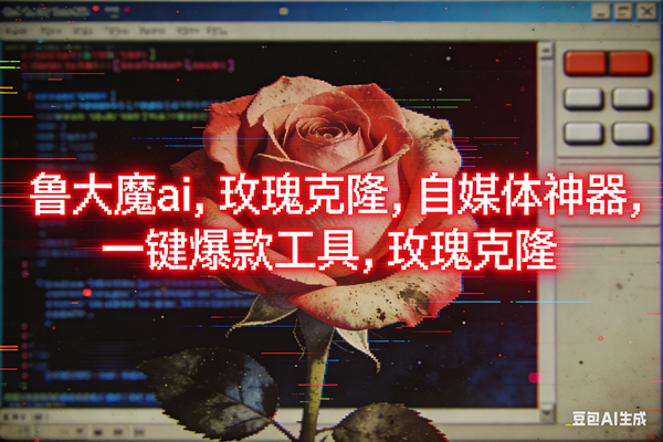 （16971期）ai鲁大魔，自媒体必备的软件，玫瑰克隆神器，一键爆款，详细教程-三月轻创