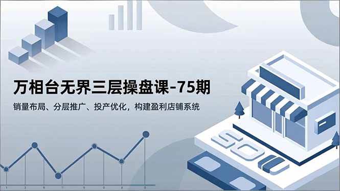 （16769期）万相台无界三层操盘课-75期，销量布局、分层推广、投产优化，构建盈利店铺系统-三月轻创