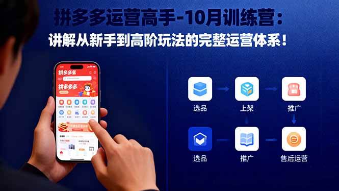 （16448期）拼多多运营高手-10月训练营：讲解从新手到高阶玩法的完整运营体系！-三月轻创
