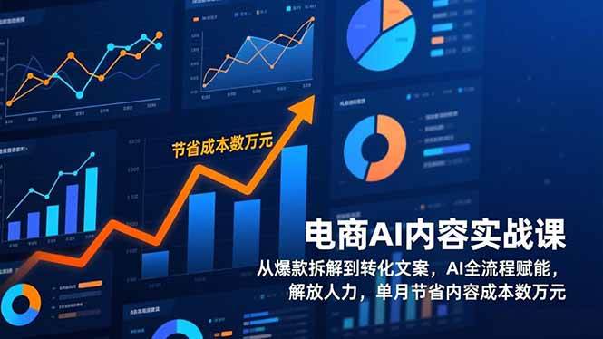 （17061期）电商AI内容实战课，从爆款拆解到转化文案，AI全流程赋能，解放人力，单月节省内容成本数万元-三月轻创