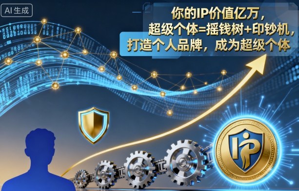 你的IP价值亿万，超级个体=摇钱树+印钞机，打造个人品牌，成为超级个体-三月轻创