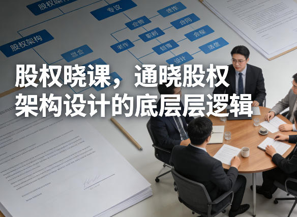 股权晓课，通晓股权架构设计的底层逻辑-三月轻创