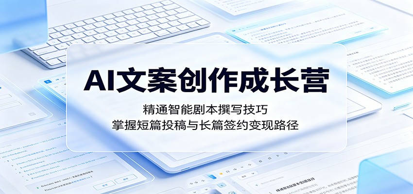 AI文案创作成长营:精通智能剧本撰写技巧,掌握短篇投稿与长篇签约变现路径-三月轻创