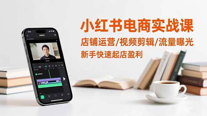 （16536期）小红书电商实战课：店铺运营/视频剪辑/流量曝光，新手快速起店盈利-三月轻创