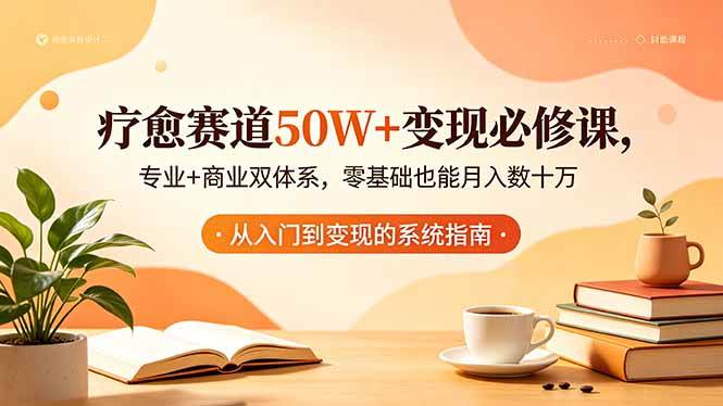 （18523期）疗愈赛道50W+变现必修课，专业+商业双体系，零基础也能月入数十万-三月轻创
