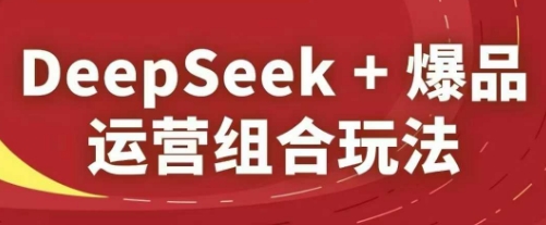 DeepSeek+爆品运营组合玩法，2025淘系精品课-三月轻创