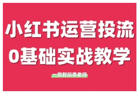 小红书运营投流，小红书广告投放从0到1的实战课，学完即可开始投放（更新26年）-三月轻创