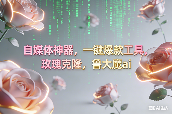 （16957期）ai鲁大魔，自媒体必备的软件，玫瑰克隆神器，一键爆款，详细教程-三月轻创
