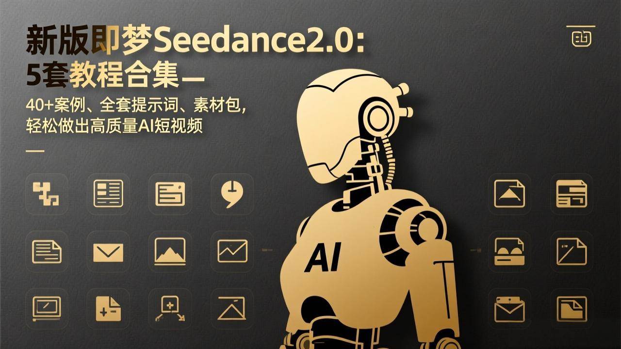 （17398期）新版即梦Seedance2.0：5套教程合集，40+案例、全套提示词、素材包，轻松做出高质量AI短视频-三月轻创
