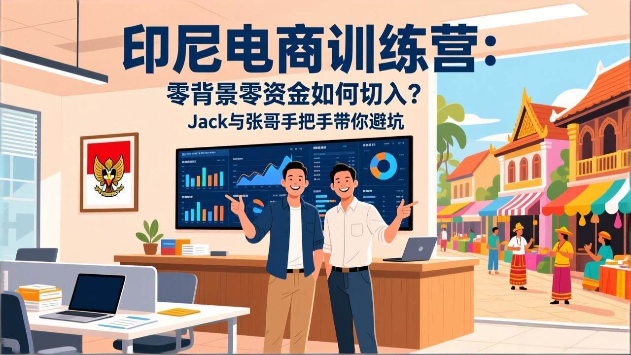 （17533期）印尼电商训练营：零背景零资金如何切入？Jack与张哥手把手带你避坑-三月轻创