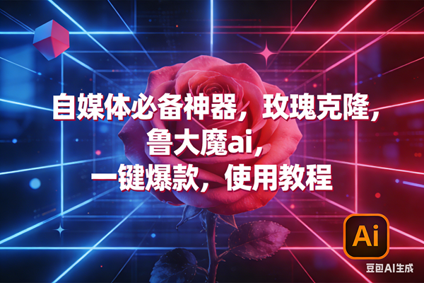 （17285期）玫瑰克隆神器，ai鲁大魔，自媒体必备工具，一键爆款神器，详细教程。-三月轻创