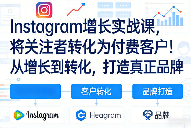 Instagram增长实战课，将关注者转化为付费客户！从增长到转化，打造真正品牌（双语字幕）-三月轻创