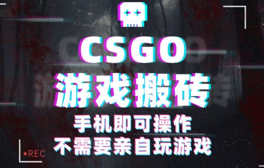 CSGO游戏挂机捡漏，单日扫货500+，年底小高峰上车可吃肉，手机即可操作兼职副业-三月轻创